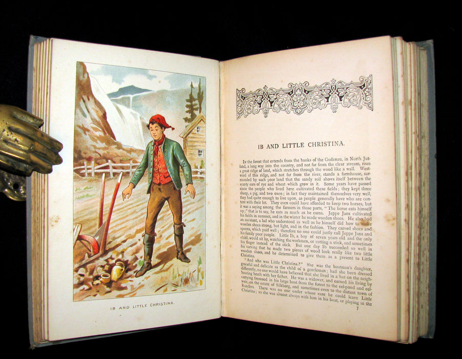 1890 Rare Victorian Book -  Hans ANDERSEN'S FAIRY TALES illustrated.