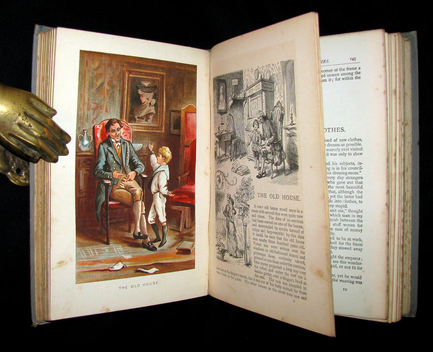 1890 Rare Victorian Book -  Hans ANDERSEN'S FAIRY TALES illustrated.