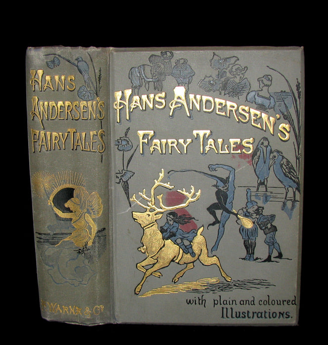 1890 Rare Victorian Book -  Hans ANDERSEN'S FAIRY TALES illustrated.