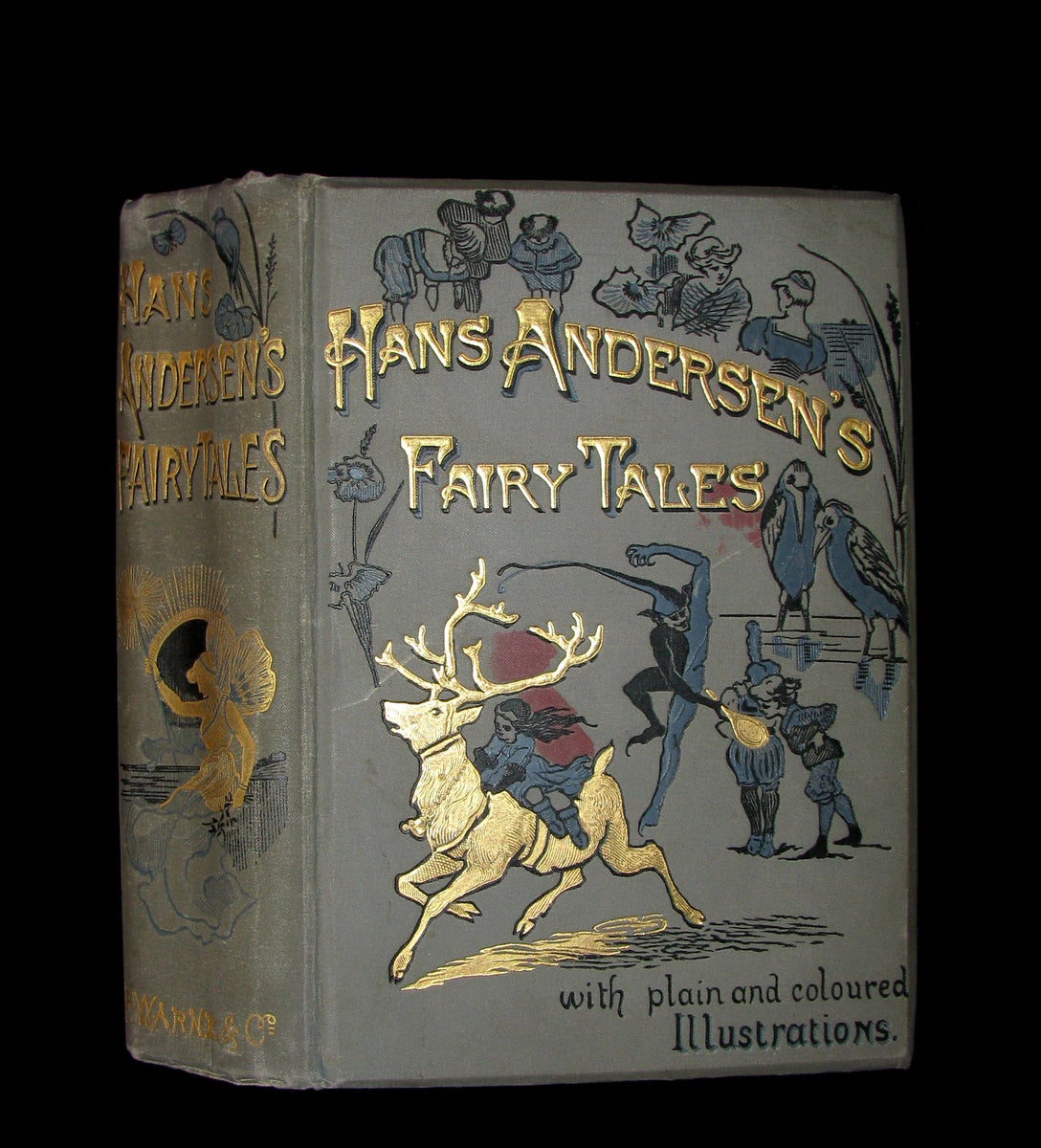 1890 Rare Victorian Book - Hans ANDERSEN'S FAIRY TALES Illustrated ...