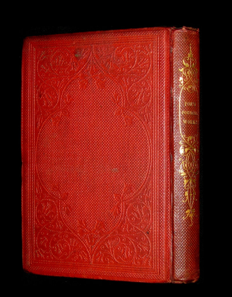 1852 Rare Book - The Poetical Works of EDGAR ALLAN POE with A Notice of his Life.