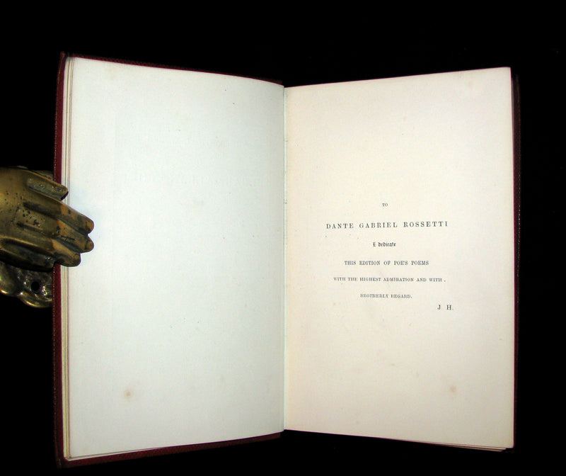 1852 Rare Book - The Poetical Works of EDGAR ALLAN POE with A Notice of his Life.