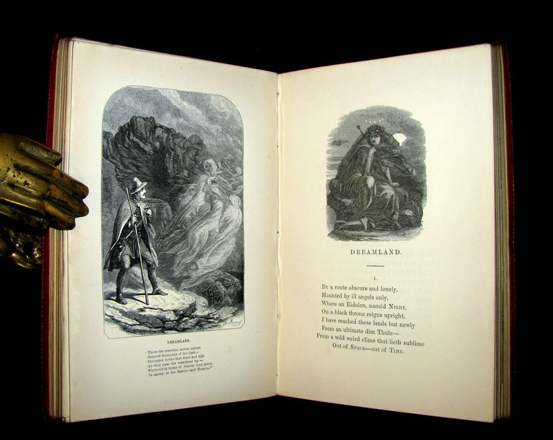 1852 Rare Book - The Poetical Works of EDGAR ALLAN POE with A Notice of his Life.