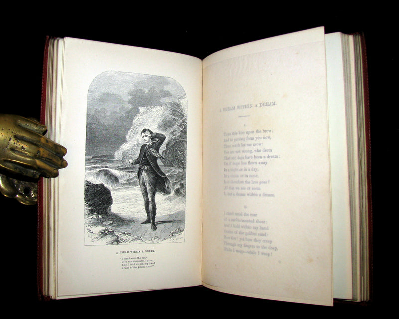 1852 Rare Book - The Poetical Works of EDGAR ALLAN POE with A Notice of his Life.