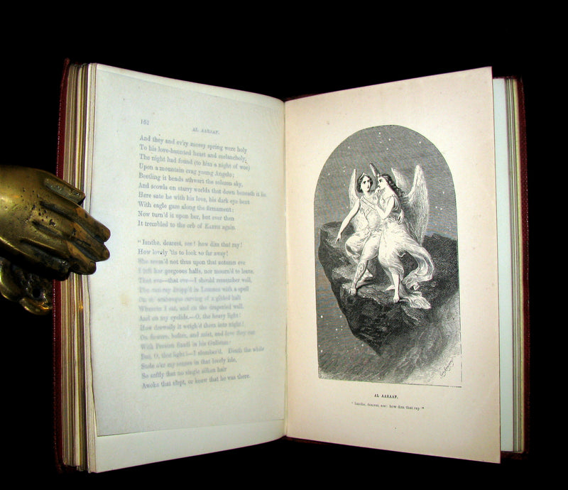 1852 Rare Book - The Poetical Works of EDGAR ALLAN POE with A Notice of his Life.