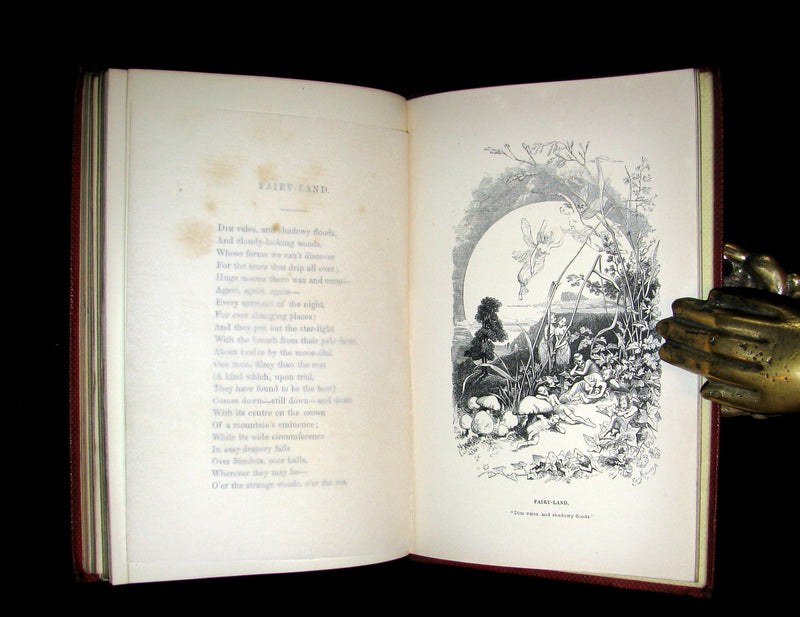 1852 Rare Book - The Poetical Works of EDGAR ALLAN POE with A Notice of his Life.