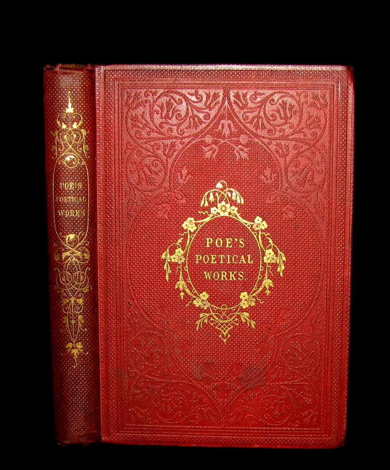 1852 Rare Book - The Poetical Works of EDGAR ALLAN POE with A Notice of his Life.