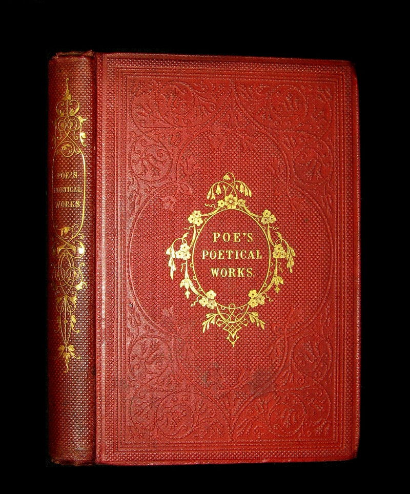 1852 Rare Book - The Poetical Works of EDGAR ALLAN POE with A Notice of his Life.