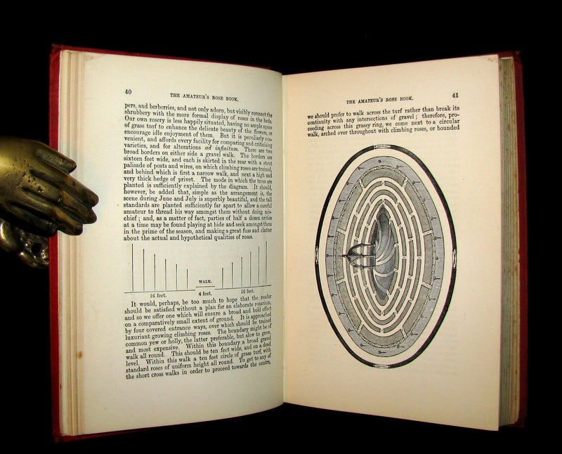 1885 Victorian Gardening Book - The Amateur's ROSE Book by Shirley Hibberd.