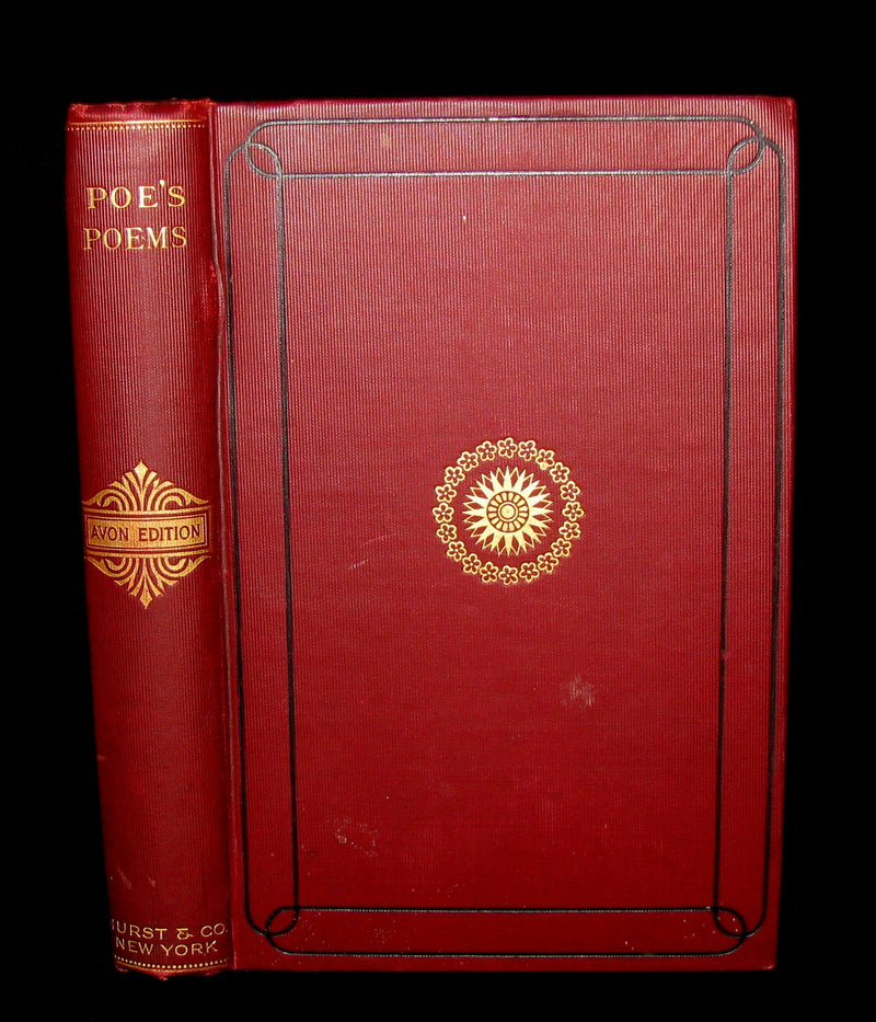 1892 Rare Book - The Poetical Works Of EDGAR ALLAN POE with a full and impartial Memoir of the Poet.