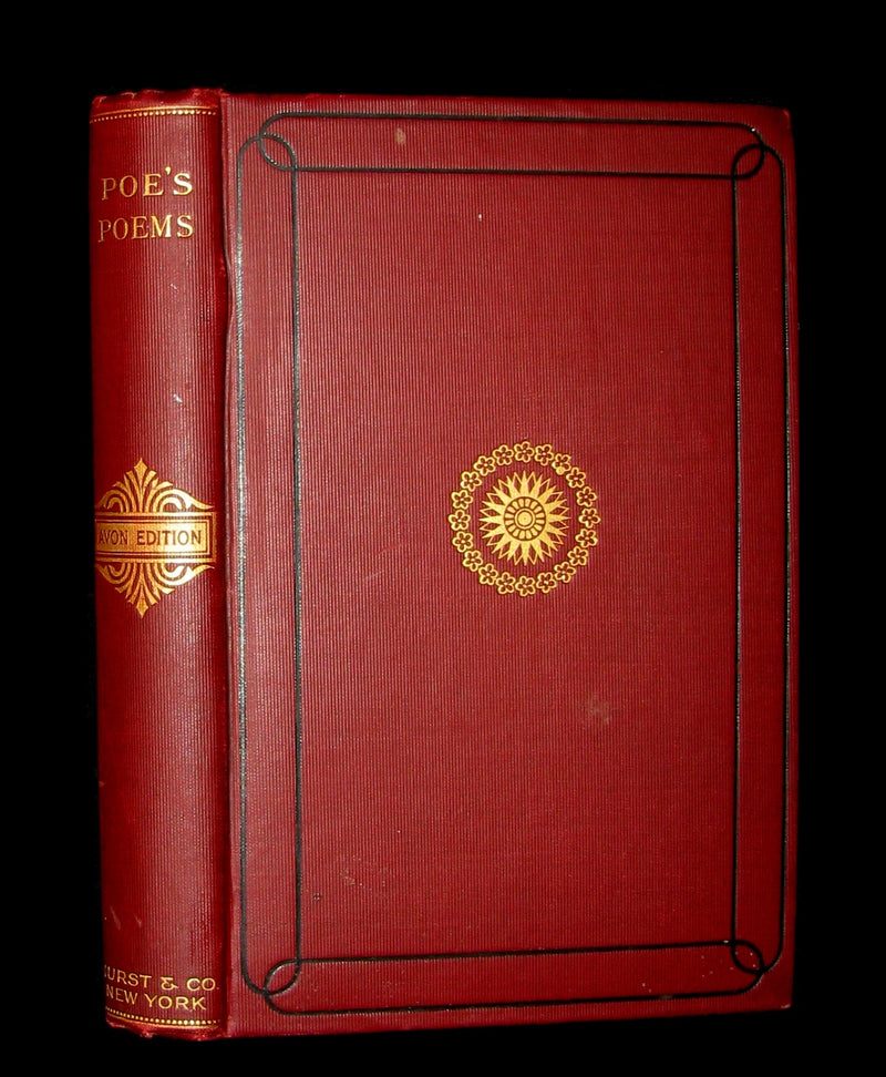 1892 Rare Book - The Poetical Works Of EDGAR ALLAN POE with a full and impartial Memoir of the Poet.