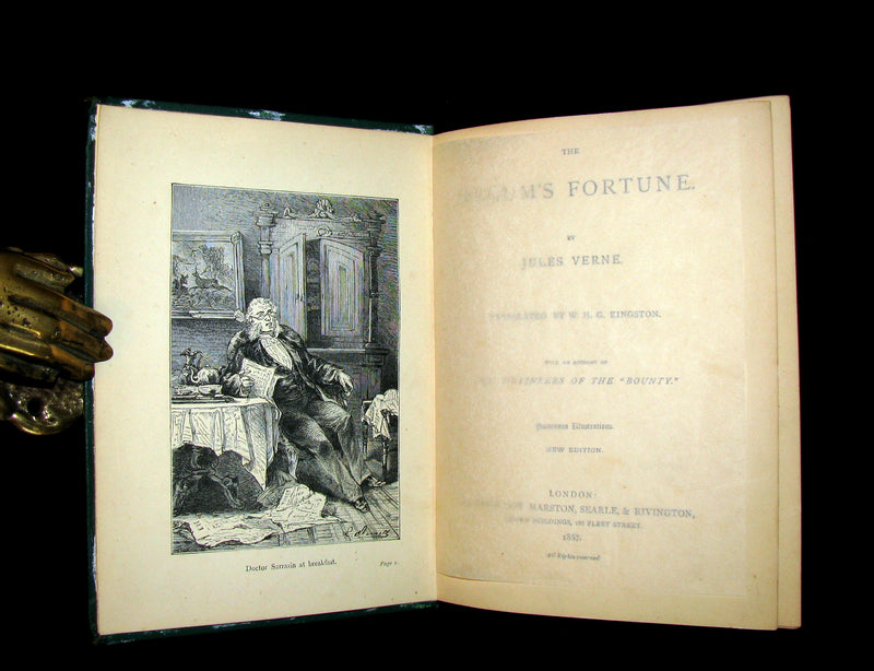 1887 Rare Edition - Jules Verne - The Begum's Fortune. With an account of the mutineers of the "Bounty".