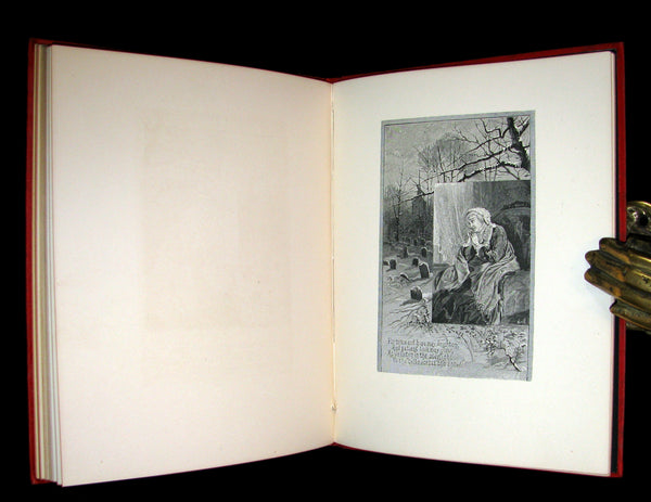 1883 Rare Victorian Christmas Book - BELLS ACROSS THE SNOW by Frances Ridley Havergal. Illustrated.