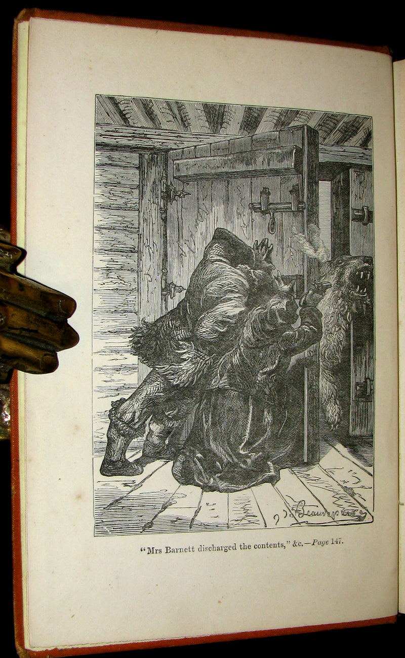 1877 Rare Victorian Book - JULES VERNE - The FUR COUNTRY or Seventy Degrees North Latitude.