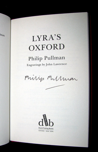 2003 Signed First Edition - LYRA'S OXFORD [His Dark Materials] by Philip Pullman.
