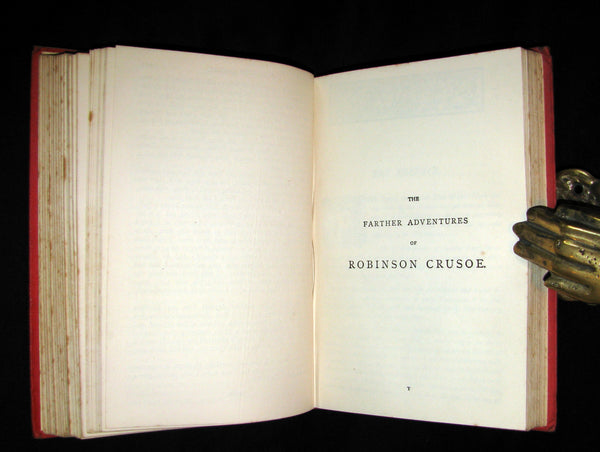 1880 Rare Book - THE LIFE & ADVENTURES OF ROBINSON CRUSOE. Illustrated by Ernest Griset.