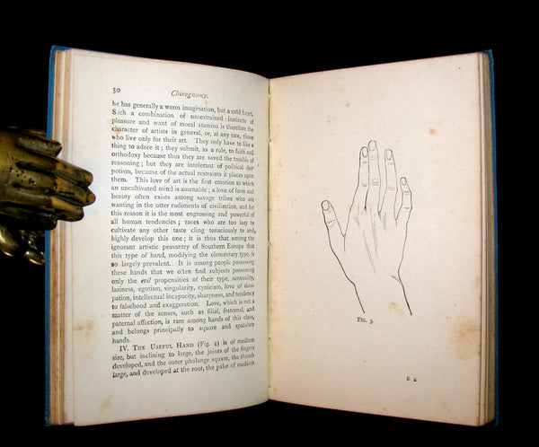 1890 Scarce Chiromancy Book - The Language of the Hand -The Art of Reading the Hand by Henry Frith.
