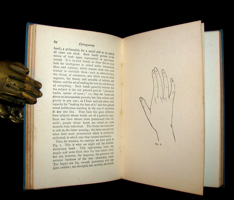 1890 Scarce Chiromancy Book - The Language of the Hand -The Art of Reading the Hand by Henry Frith.