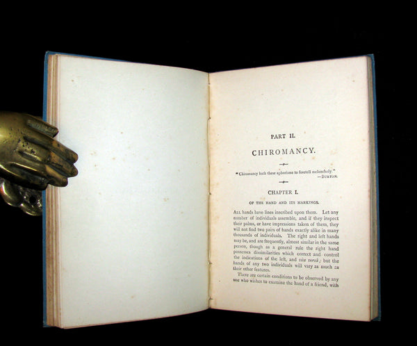 1890 Scarce Chiromancy Book - The Language of the Hand -The Art of Reading the Hand by Henry Frith.