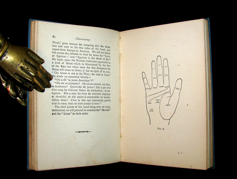 1890 Scarce Chiromancy Book - The Language of the Hand -The Art of Reading the Hand by Henry Frith.