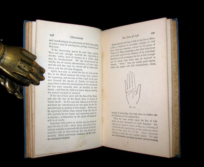 1890 Scarce Chiromancy Book - The Language of the Hand -The Art of Reading the Hand by Henry Frith.