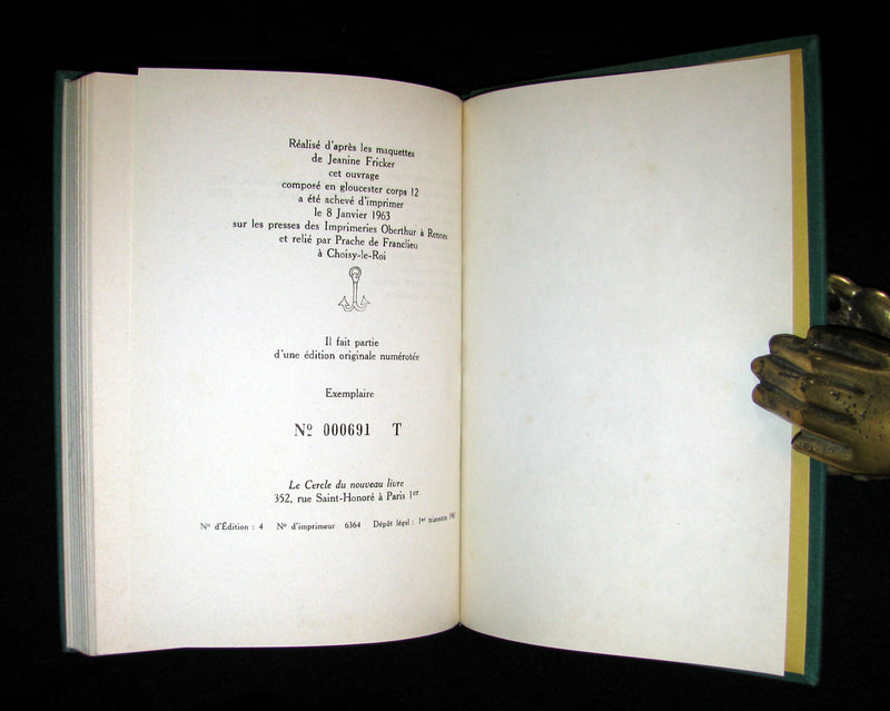 1963 Rare First Limited Edition #691 - La Planete des Singes (The Planet of the Apes) by Pierre Boulle