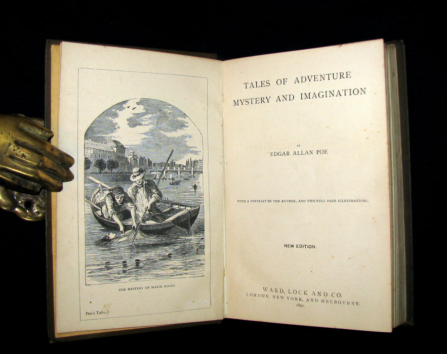 1891 Rare Book - Edgar Allan POE Tales of Adventure, Mystery and Imagination.