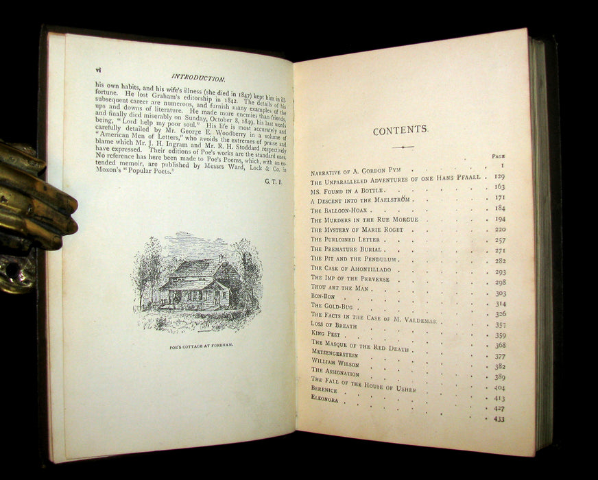 1891 Rare Book - Edgar Allan POE Tales of Adventure, Mystery and Imagination.