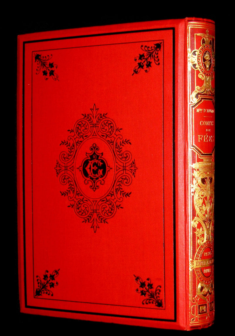1885 Scarce French Book - CONTES DE FÉES - Fairy Tales by The Countess d`Aulnoy and Ms Leprince de Beaumont.