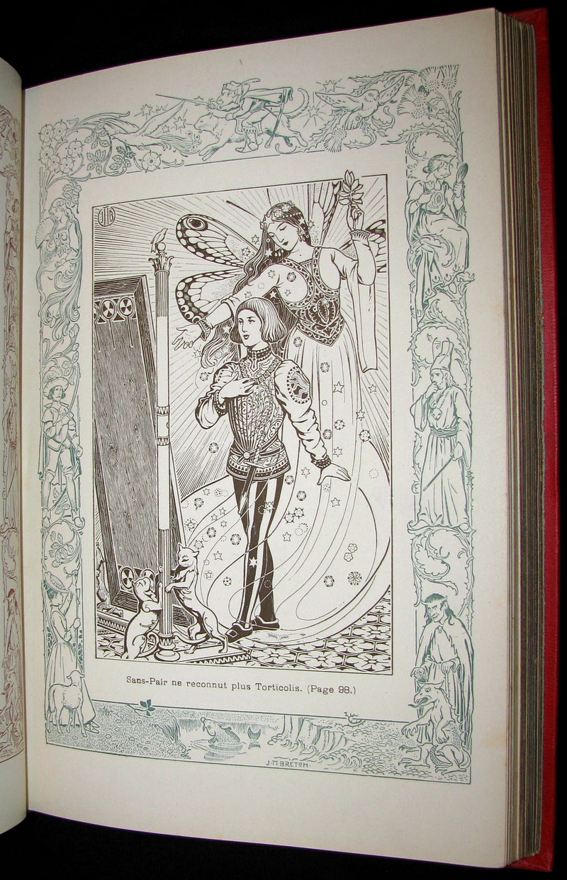 1885 Scarce French Book - CONTES DE FÉES - Fairy Tales by The Countess d`Aulnoy and Ms Leprince de Beaumont.