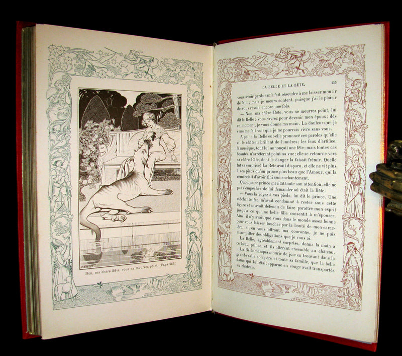 1885 Scarce French Book - CONTES DE FÉES - Fairy Tales by The Countess d`Aulnoy and Ms Leprince de Beaumont.