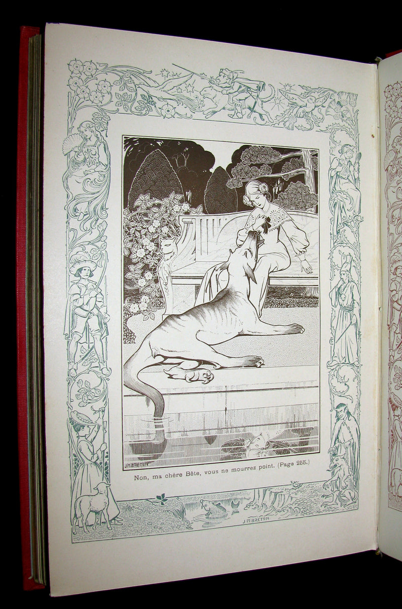 1885 Scarce French Book - CONTES DE FÉES - Fairy Tales by The Countess d`Aulnoy and Ms Leprince de Beaumont.