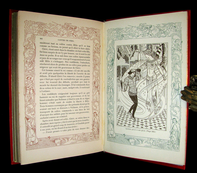 1885 Scarce French Book - CONTES DE FÉES - Fairy Tales by The Countess d`Aulnoy and Ms Leprince de Beaumont.