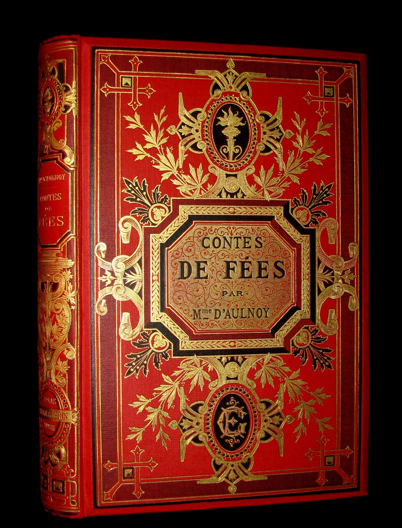 1885 Scarce French Book - CONTES DE FÉES - Fairy Tales by The Countess d`Aulnoy and Ms Leprince de Beaumont.
