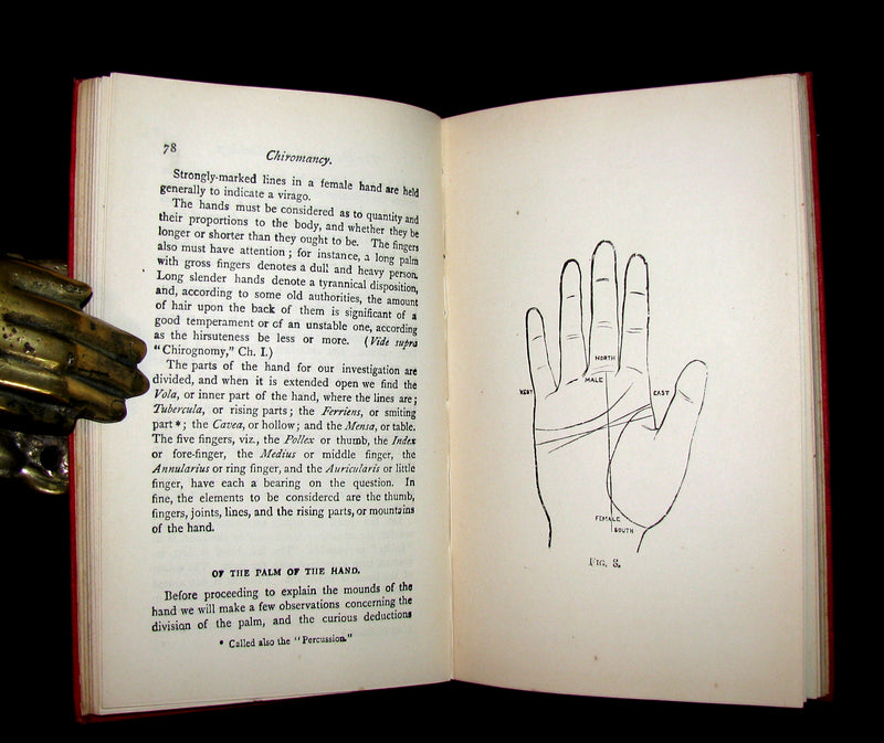 1900 Scarce CHIROMANCY Book -  The Illustrated Science of Palmistry by Henry Frith.