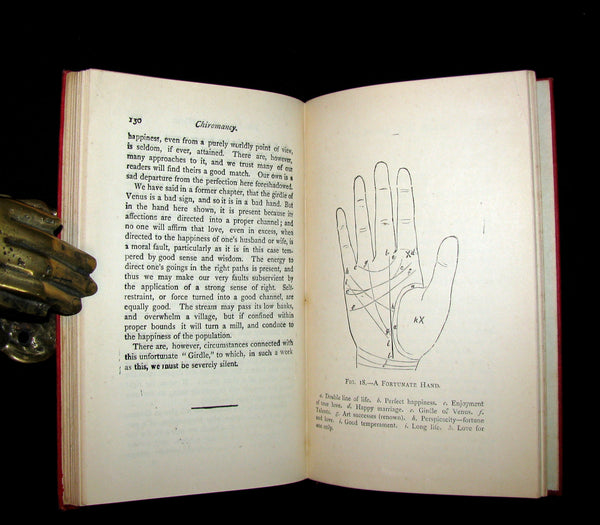 1900 Scarce CHIROMANCY Book -  The Illustrated Science of Palmistry by Henry Frith.