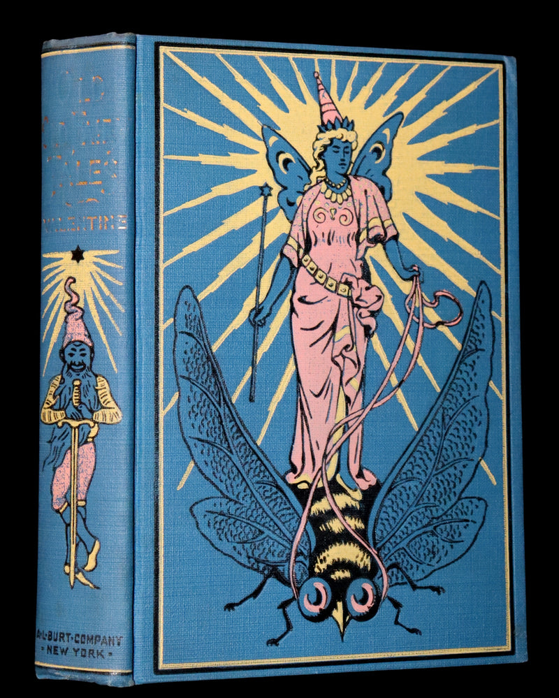 1900 Rare Book with scarce Dust Jacket - The OLD OLD FAIRY TALES by Mrs Valentine