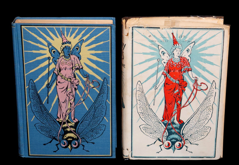 1900 Rare Book with scarce Dust Jacket - The OLD OLD FAIRY TALES by Mrs Valentine