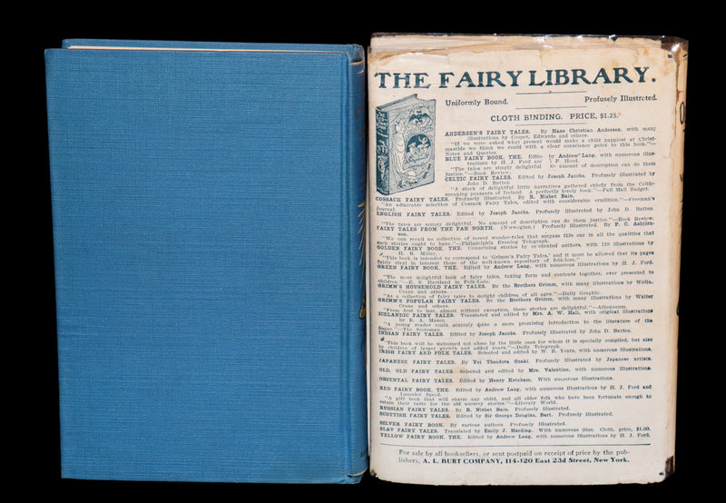 1900 Rare Book with scarce Dust Jacket - The OLD OLD FAIRY TALES by Mrs Valentine