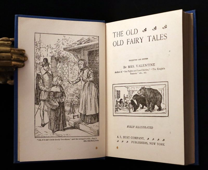 1900 Rare Book with scarce Dust Jacket - The OLD OLD FAIRY TALES by Mrs Valentine