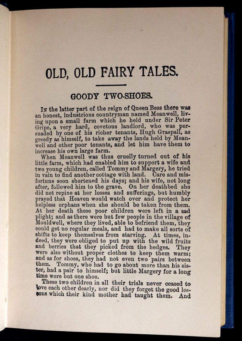 1900 Rare Book with scarce Dust Jacket - The OLD OLD FAIRY TALES by Mrs Valentine