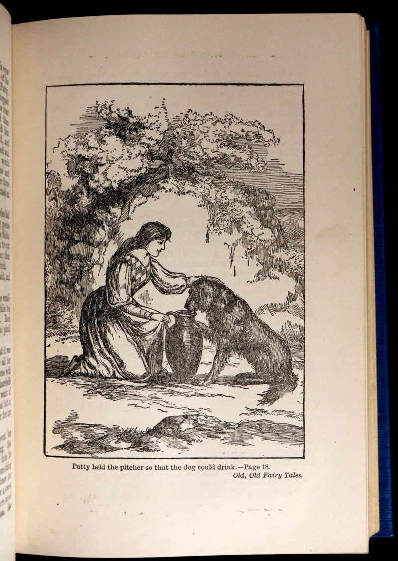 1900 Rare Book with scarce Dust Jacket - The OLD OLD FAIRY TALES by Mrs Valentine