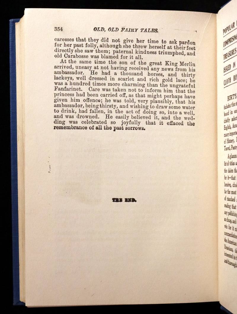 1900 Rare Book with scarce Dust Jacket - The OLD OLD FAIRY TALES by Mrs Valentine
