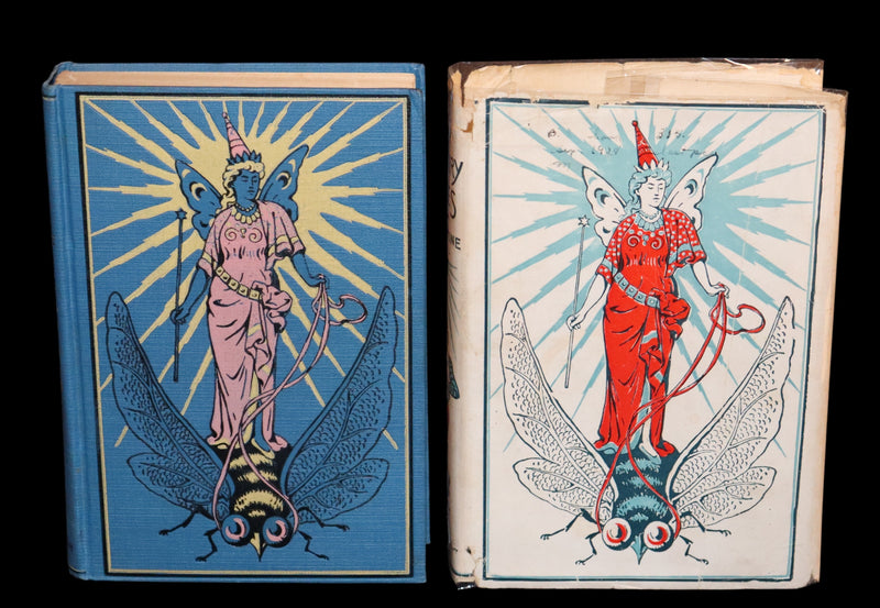 1900 Rare Book with scarce Dust Jacket - The OLD OLD FAIRY TALES by Mrs Valentine