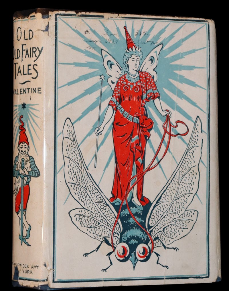 1900 Rare Book with scarce Dust Jacket - The OLD OLD FAIRY TALES by Mrs Valentine