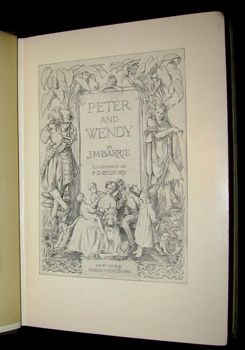 1911 Rare First Edition Book  - PETER PAN - Peter and Wendy by James Matthew Barrie.