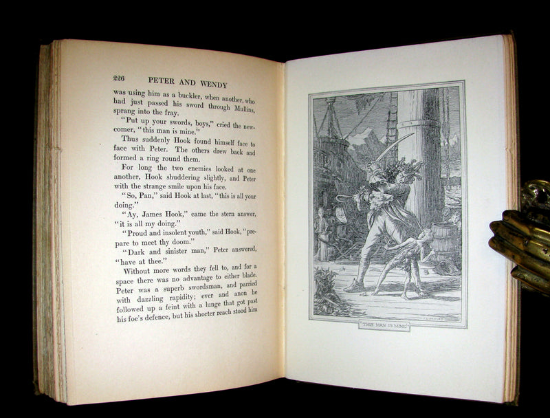 1911 Rare First Edition Book  - PETER PAN - Peter and Wendy by James Matthew Barrie.