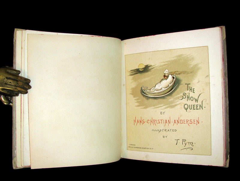 1885 Scarce Victorian Book -  The SNOW QUEEN by Andersen illustrated by T. Pym.