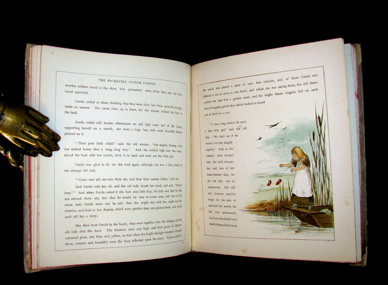 1885 Scarce Victorian Book -  The SNOW QUEEN by Andersen illustrated by T. Pym.