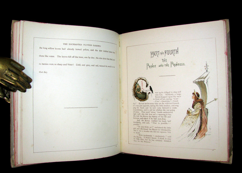 1885 Scarce Victorian Book -  The SNOW QUEEN by Andersen illustrated by T. Pym.